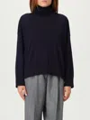 Bottega Veneta Women Blue Wool Embroidered Turtleneck Sweater In Blue
