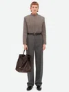 Bottega Veneta Wool Tailored Jumper In Gray