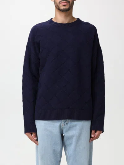 Bottega Veneta Sweater In Wool Blend In Blue