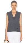 Bottega Veneta Wool Sweater Vest In Thunder