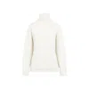 Bottega Veneta White Cashmere Turtleneck Jumper In White