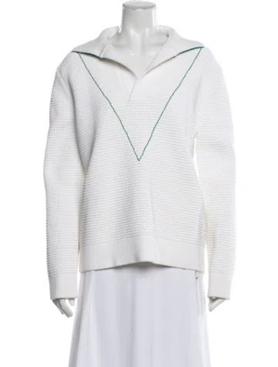 Pre-owned Bottega Veneta Sweater In White