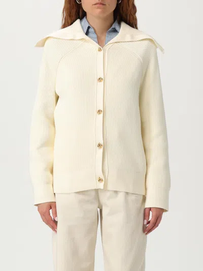 Bottega Veneta Sweater Woman White In Brown
