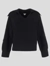 Bottega Veneta Polo Collar Sweater Weight In Black