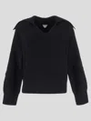 Bottega Veneta Polo Collar Sweater Weight In Black