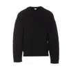 Bottega Veneta 3d Intreccio Crewneck Jumper In Black