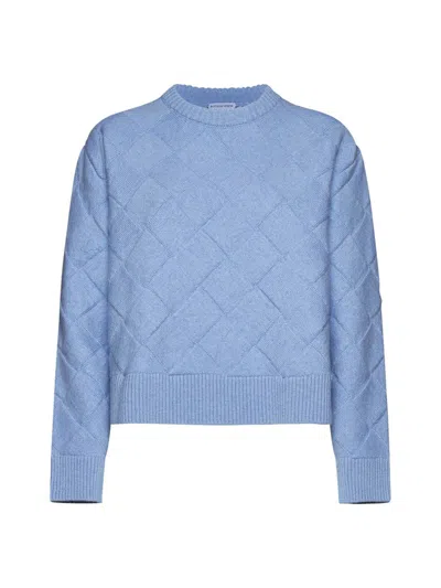 Bottega Veneta Sweaters In Blue