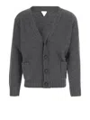 Bottega Veneta Cardigan In Lana In Gray