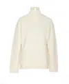 Bottega Veneta White Cashmere Turtleneck Jumper In White