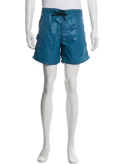 Pre-owned Bottega Veneta Swim Trunks In Blue