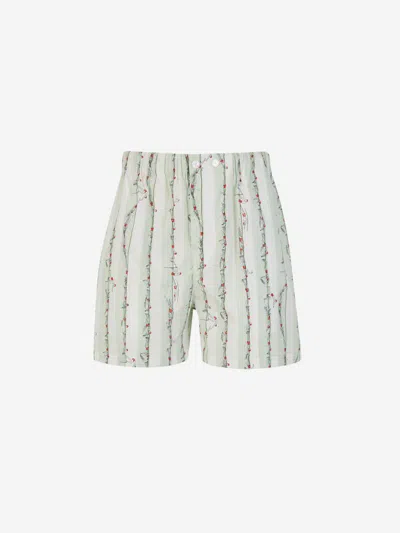 Bottega Veneta Swimmers Printed Bermudas Shorts In Multi