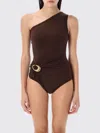 Bottega Veneta Brown Stretch Nylon Swimsuit In Brown