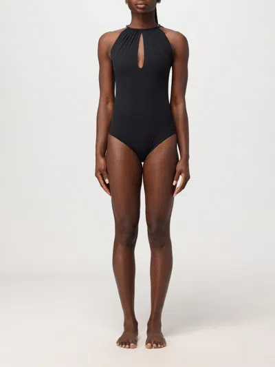 Bottega Veneta Swimsuit Woman Black In Blue