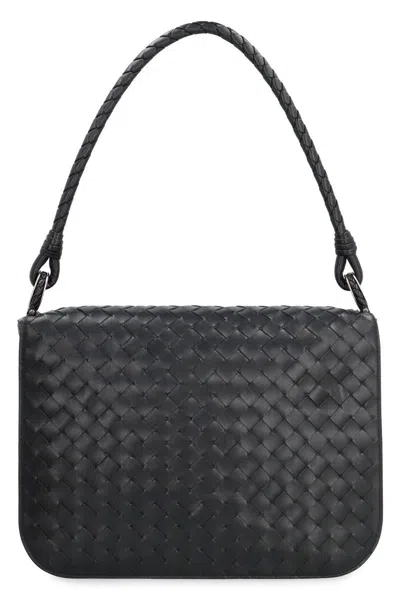 Bottega Veneta Swing Leather Messenger Bag