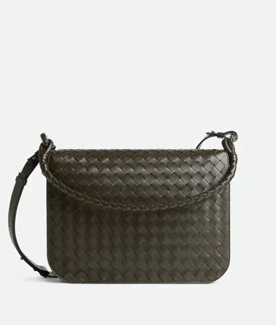 Bottega Veneta Swing Messenger In Kaki