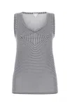 Bottega Veneta Striped Bustier Viscose Knit Tank Top