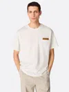 Bottega Veneta Pima Cotton T-shirt With Suede Patch In White