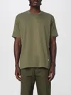 Bottega Veneta Green Crewneck T-shirt With Mushroom Embroidery On The Front In Cotton Man In Green