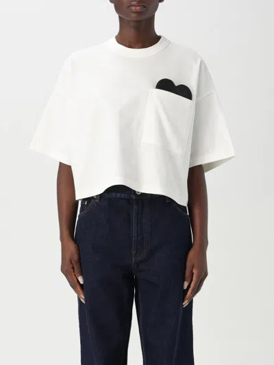 BOTTEGA VENETA T-SHIRT BOTTEGA VENETA WOMAN COLOR WHITE,G49866001