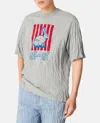 Bottega Veneta Graphic Rabbit-print Crushed Cotton Jersey T-shirt In Gray
