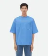Bottega Veneta T-shirt En Jersey De Coton In Blue