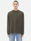Bottega Veneta Crew-neck Cotton Sweatshirt In Green