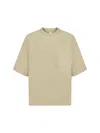 Bottega Veneta Chest-pocket Cotton T-shirt In Hay