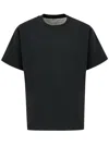 Bottega Veneta Crew-neck T-shirt With Striped Poplin Lining
