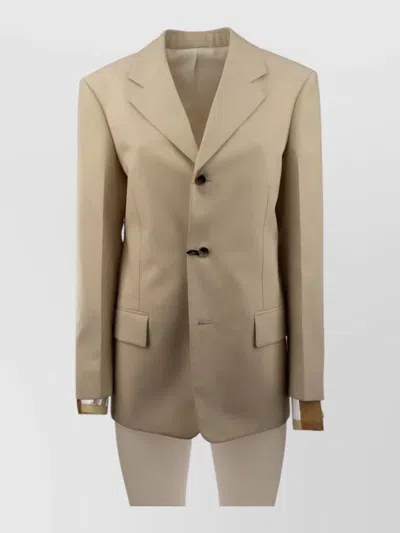 Bottega Veneta Tailored Blazer In Brown