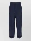 Bottega Veneta Tailored Long Trousers With Side Pockets And Zip Fastening In Blue