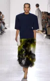 Bottega Veneta Tailored Knit Wool Top In Blue