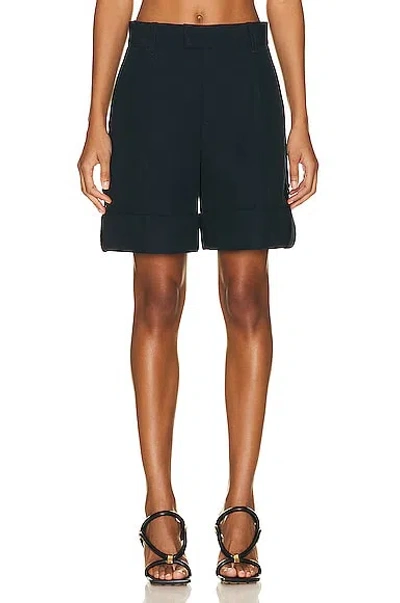 Bottega Veneta Tailored Short In Abyss