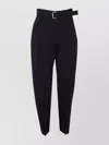 Bottega Veneta Tailored Trousers With Belt And Zip Detail In Black