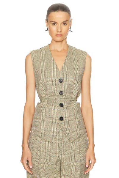 Bottega Veneta Tailored Vest In Cream