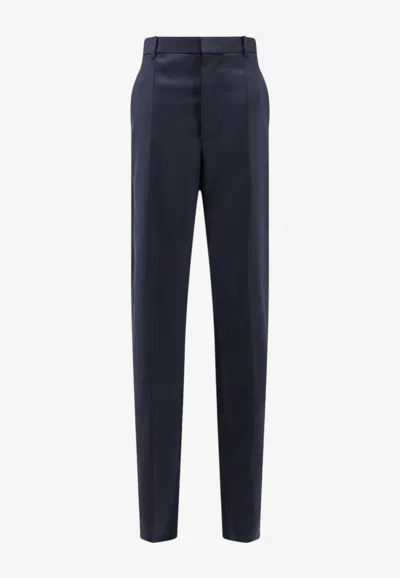 Bottega Veneta Tailored Wool Pants In Blue