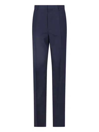 Bottega Veneta Tailored Wool Trousers In Blue