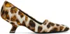 Bottega Veneta Tan & Beige Boogie Heels In 2729 Jaguar