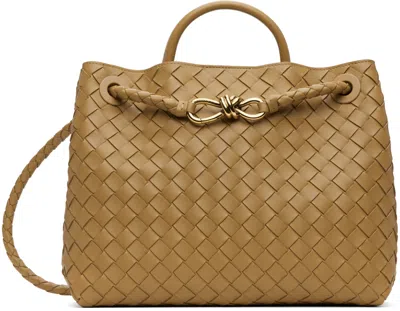 Bottega Veneta Tan Medium Andiamo Bag In 9892 Drkpr-mb-drkpra