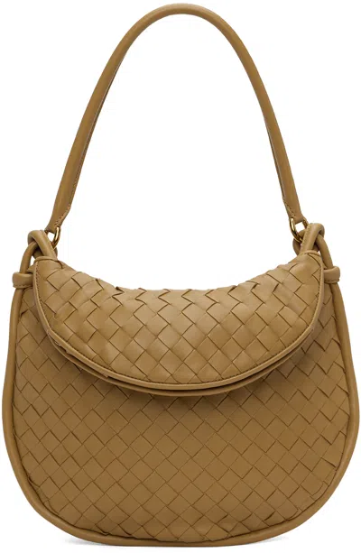 Bottega Veneta Tan Medium Gemelli Bag In 9893 Drkpralin-mbras