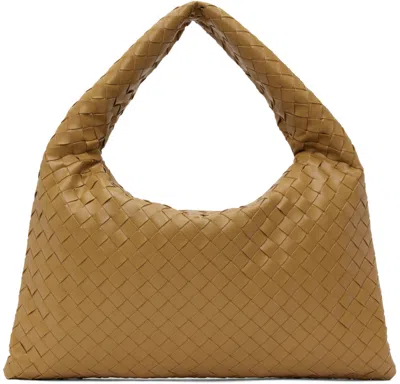 Bottega Veneta Hop Small Intrecciato Leather Tote In Dark Praline