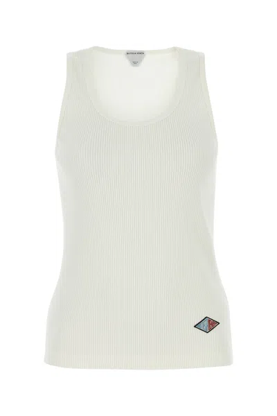 Bottega Veneta Tank Logo-s Nd  Female In White