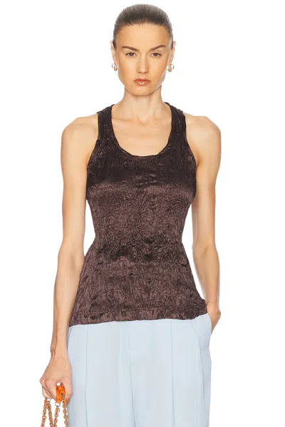 Bottega Veneta Tank Top In Ebony