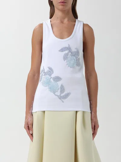BOTTEGA VENETA TANK TOP IN RIBBED COTTON,F04936001