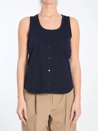 BOTTEGA VENETA BOTTEGA VENETA TANK TOP WITH BUTTONS