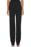 Bottega Veneta Tailored Wool Twill Straight-leg Pants In Fondant & Black