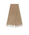 Bottega Veneta Tassel Cashmere Scarf In Desert-colored