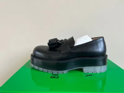 Pre-owned Bottega Veneta Tassel Stilt Derby Shoes In Black