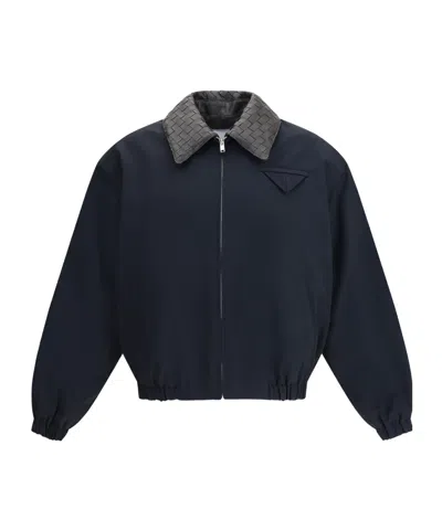 Bottega Veneta Tech Cotton Blouson In Blue