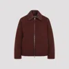 Bottega Veneta Intrecciato Leather-trimmed Shell Down Jacket In Barolo
