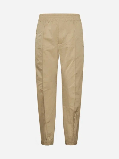 Bottega Veneta Mens Sesame Tech Slip-pocket Tapered-leg Regular-fit Shell Trousers
